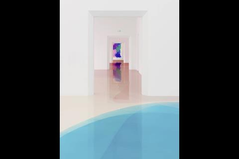 flood like and colorful floor in an exhibition4 900x1202